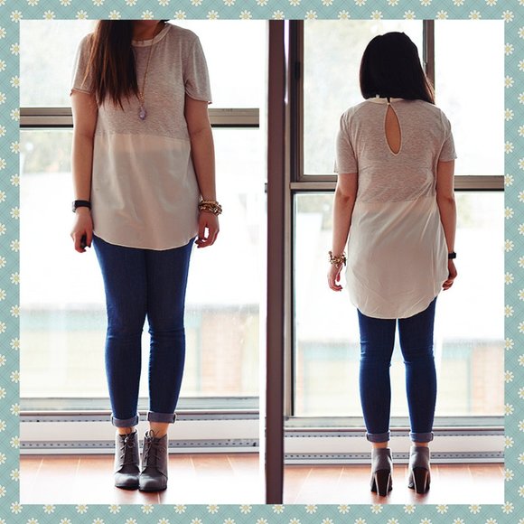 Aritzia Wilfred Capucine Silk T-Shirt